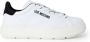 Love Moschino Witte Leren Sneakers met Plateau en Brand Logo White Dames - Thumbnail 10
