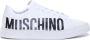 Moschino women's shoes leather trainers sneakers Serena Wit Dames - Thumbnail 10
