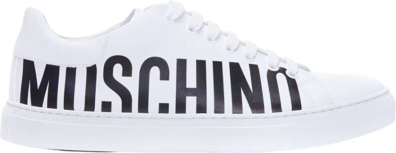Moschino Mb15012G1Dga0100 Leather Sneakers Wit Heren - Foto 2