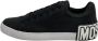 Moschino Verhoog je stijl met leren sneakers Black - Thumbnail 1