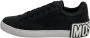 Moschino Verhoog je stijl met leren sneakers Black Heren - Thumbnail 1