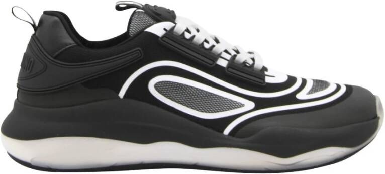 Moschino Designer Grijze Sneakers voor Heren Black Heren