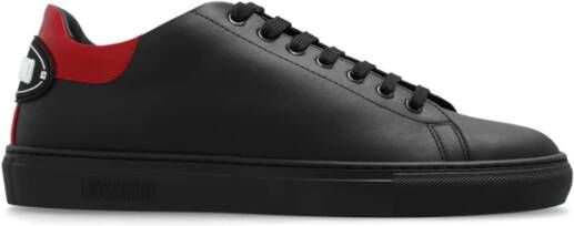 Moschino Sportschoenen met logo Black Heren