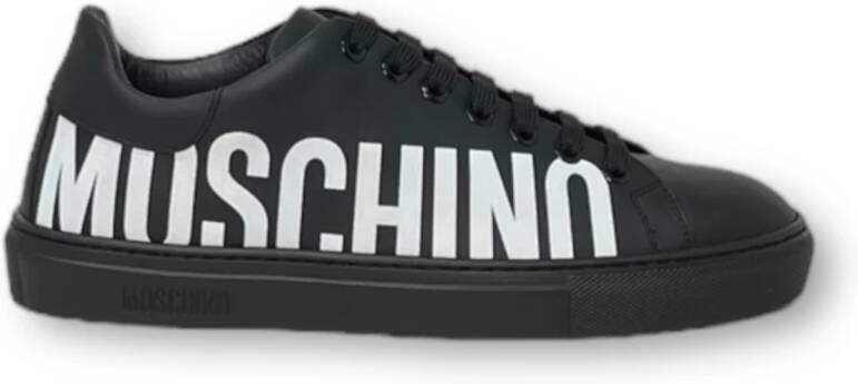Moschino Stijlvolle Sneakers voor Mannen en Vrouwen Black Heren