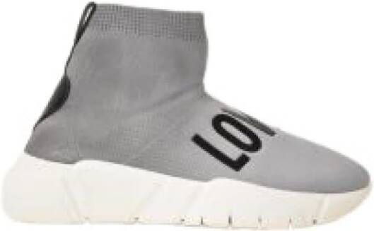 Moschino Stijlvolle sneakers voor vrouwen Gray Dames