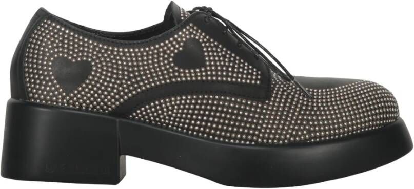 Moschino Studded Blokhak Leren Schoenen