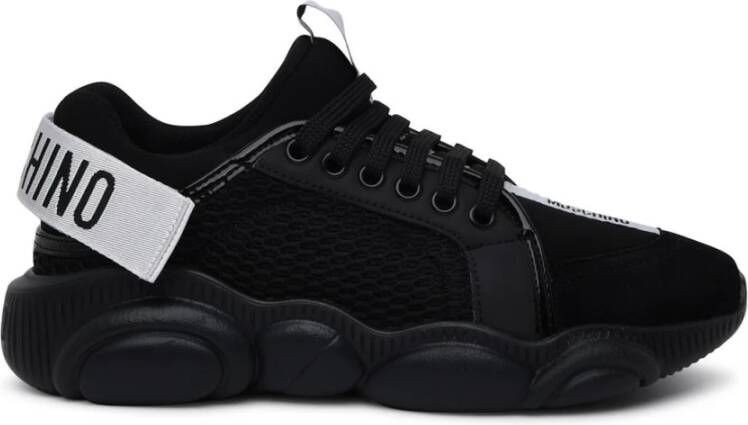 Moschino Teddy Sneaker met strikdetail Black Dames