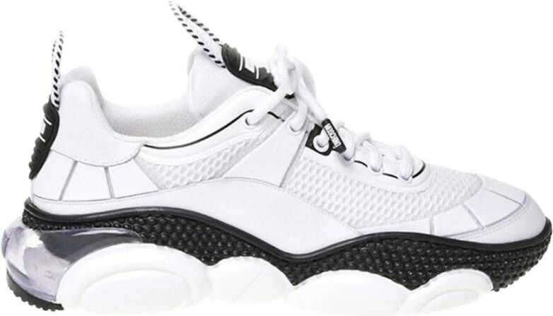 Moschino Teddy sneakers wit Mb15563G1Gg8111A Wit Heren