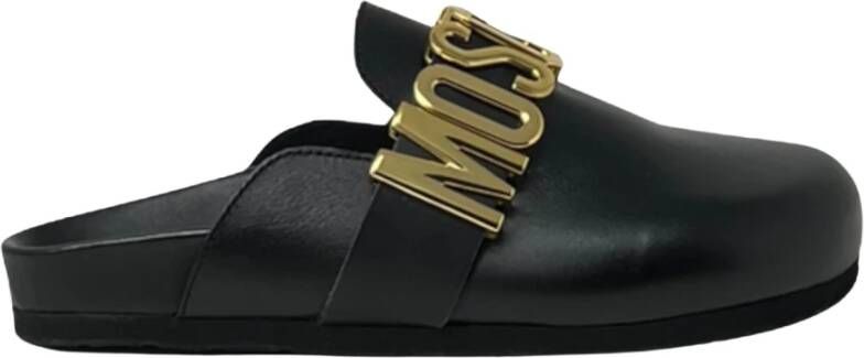 Moschino Trendy Birky30 Flats voor modieuze vrouwen Black Dames
