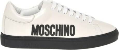 Moschino Verhoog je sneaker game met logo-gegraveerde sneakers Gray Heren
