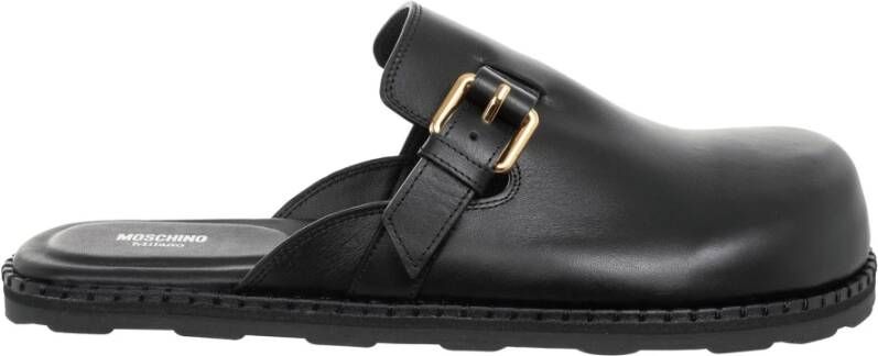 Moschino Verstelbare Gesp Slipper Effen Kleur