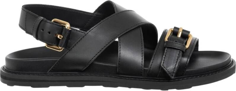 Moschino Verstelbare gespsandalen effen kleur