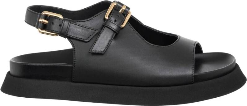 Moschino Verstelbare gespsandalen effen kleur