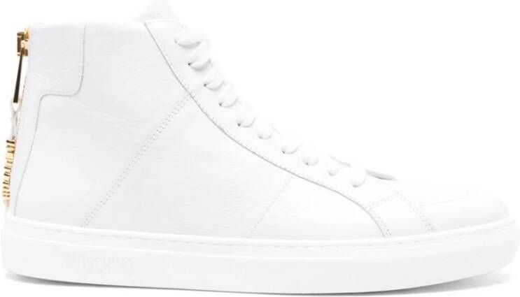 Moschino Witte Sneakers met 2.0cm Zoolhoogte White Heren