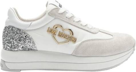 Moschino Witte Sneakers Stijlvolle Casual Look Multicolor Dames