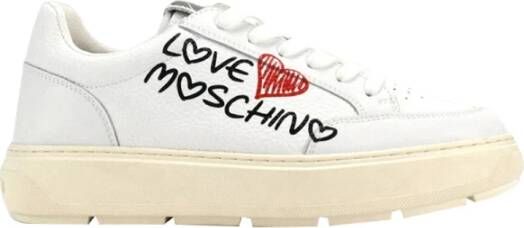 Moschino Witte Sneakers voor Vrouwen White Dames
