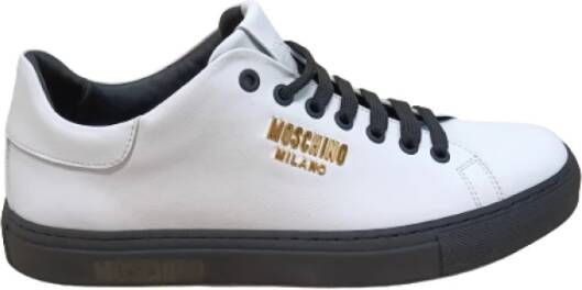 Moschino Witte Sneakers White Heren