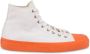 Moschino Witte Vetersneaker met Flatformzool - Thumbnail 1