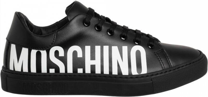 Moschino women& shoes leather trainers sneakers Serena Zwart Dames