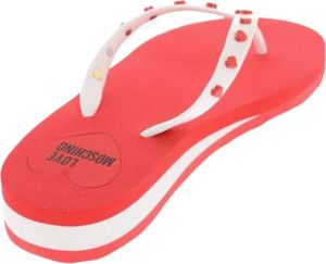 Moschino Women's High Top Sneakers Rood Dames