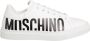 Moschino women's shoes leather trainers sneakers Serena Wit Dames - Thumbnail 7