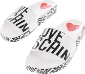 Moschino Women's Sliders Wit Dames