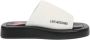 Moschino Zwarte en witte Love klompen voor White - Thumbnail 4