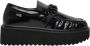 Moschino Zwarte Leren Elegante Dames Sandalen Black Dames - Thumbnail 1