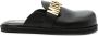 Moschino Zwarte Logo Sandalen Rubberen Zool A del Teen - Thumbnail 1