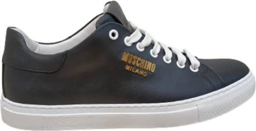 Moschino Zwarte Sneakers Black Heren