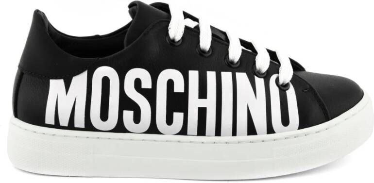Moschino Zwart Wit Sneakers 74419 Black Dames