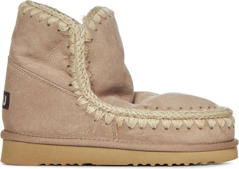 Mou Ankle Boots Beige Dames