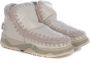 Mou Witte Leren Winterlaarzen voor Vrouwen Beige Dames - Thumbnail 5