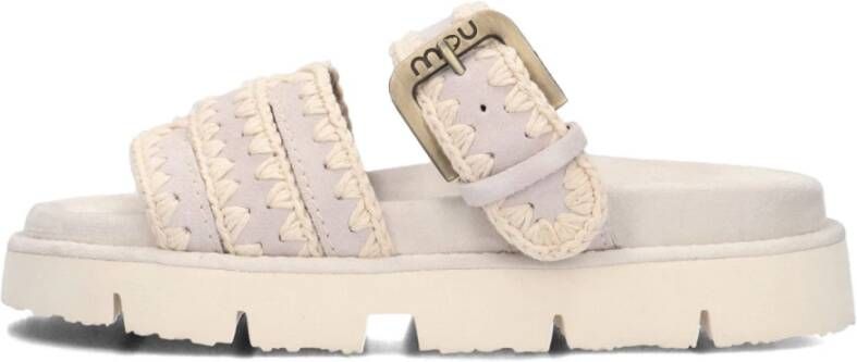 Mou Beige Bio Sandaal met Gespsluiting