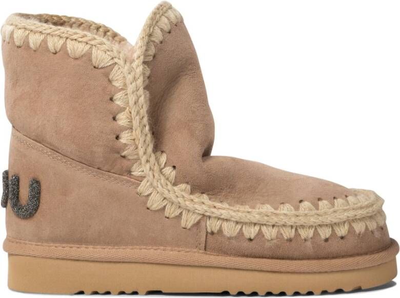 MOU Vachtlaarzen Dames Eskimo 18 Glitter Logo Maat: 36 Materiaal: Suède Kleur: Beige - Foto 9
