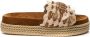 Mou Beige Franje Touw Sandalen - Thumbnail 1