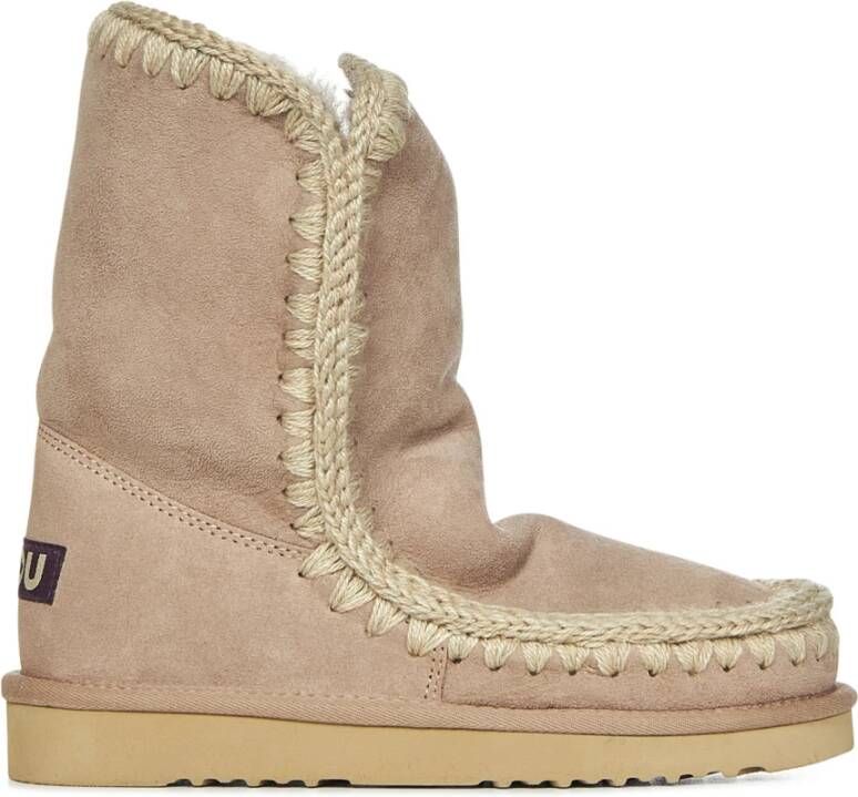 MOU Vachtlaarzen Dames Eskimo 18 Glitter Logo Maat: 39 Materiaal: Suède Kleur: Beige - Foto 13