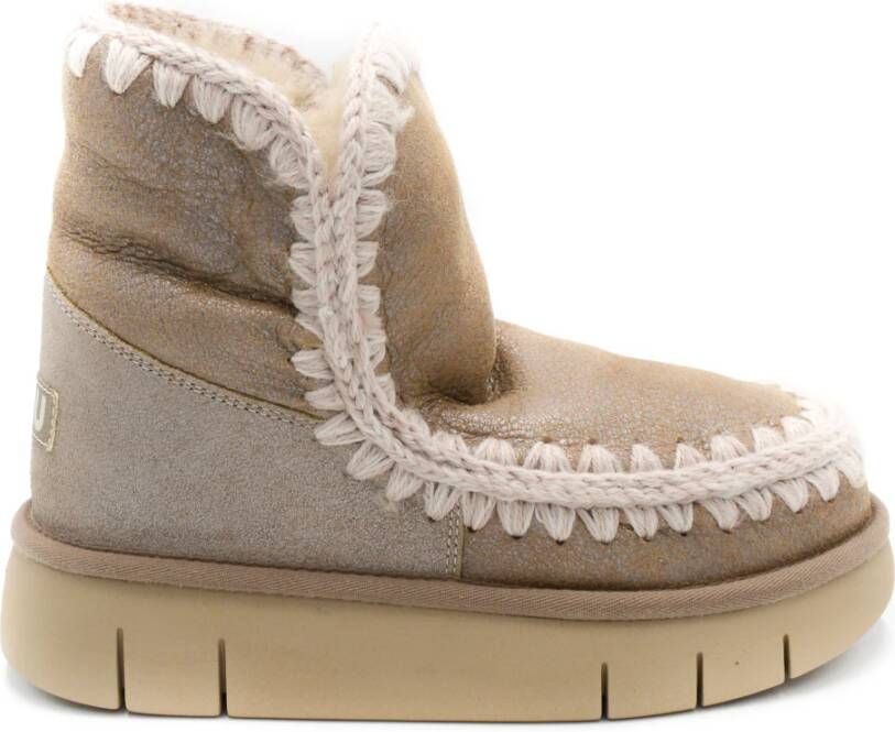 MOU Vachtlaarzen Dames Eskimo 18 Bounce Maat: 39 Materiaal: Suède Kleur: Zilver - Foto 7