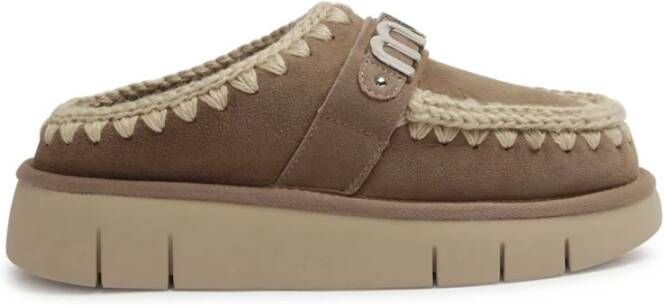 MOU Instappers Dames Bounce Clog Maat: 40 Materiaal: Suède Kleur: Beige - Foto 8