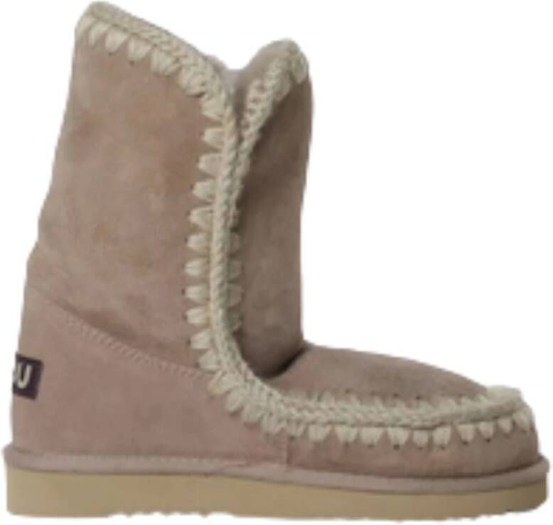 MOU Vachtlaarzen Dames Eskimo 18 Glitter Logo Maat: 39 Materiaal: Suède Kleur: Beige - Foto 7