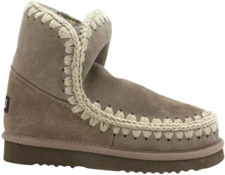 MOU Vachtlaarzen Dames Eskimo 18 Glitter Logo Maat: 40 Materiaal: Suède Kleur: Taupe - Foto 8