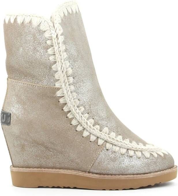 Mou Winterlaarzen Beige Dames