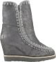 Mou Dames Zilveren Casual Leren Enkellaars Gray Dames - Thumbnail 9