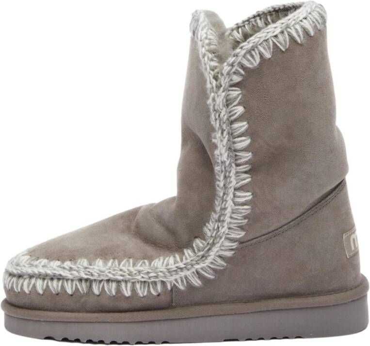 Mou Eskimo 24 Grijze Leren Laarzen Gray Dames