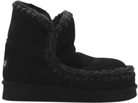MOU Vachtlaarzen Dames Eskimo 18 Glitter Logo Maat: 36 Materiaal: Suède Kleur: Zwart - Foto 6