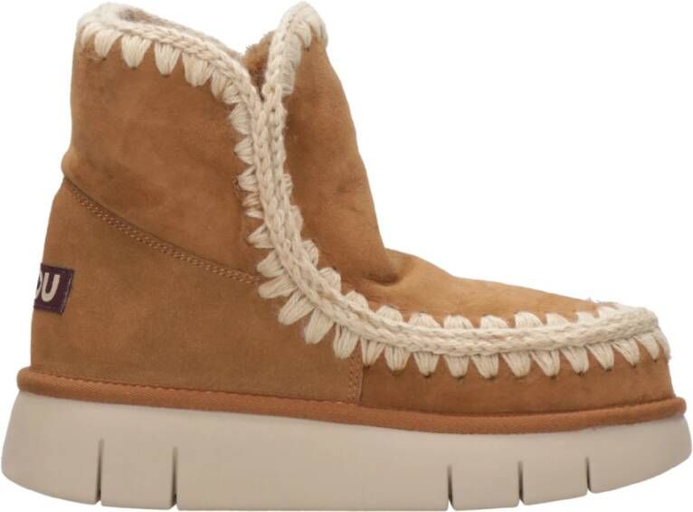 MOU Vachtlaarzen Dames Eskimo 18 Glitter Logo Maat: 37 Materiaal: Suède Kleur: Cognac - Foto 11