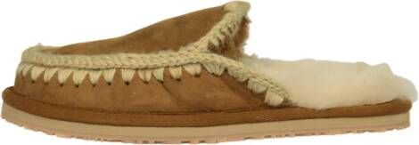 Mou Brandy Eskimo Stitch Slipper Laarzen Brown Dames