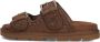 MOU Slippers Dames Low Bio Sandal 2buckles Monoch Maat: 39 Materiaal: Suède Kleur: Bruin - Thumbnail 2