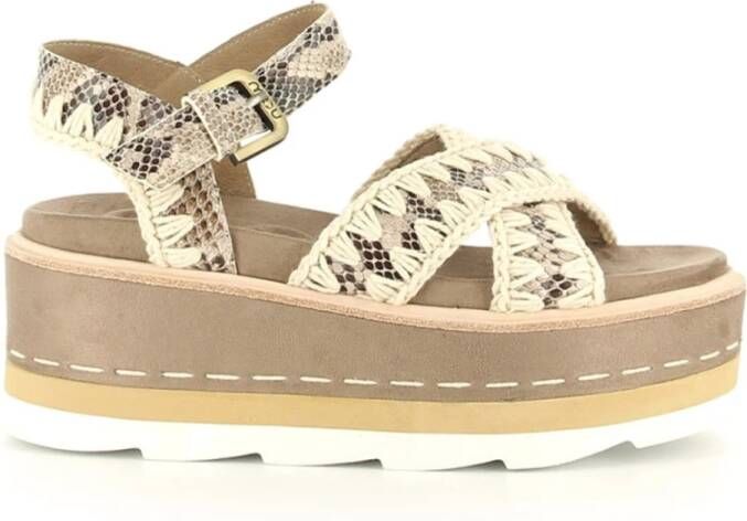 Mou Bruine Casual Damessandalen Multicolor Dames