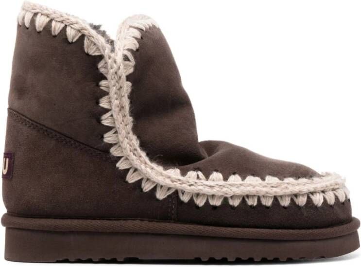 Mou Bruine Eskimo Stijl Winterlaarzen